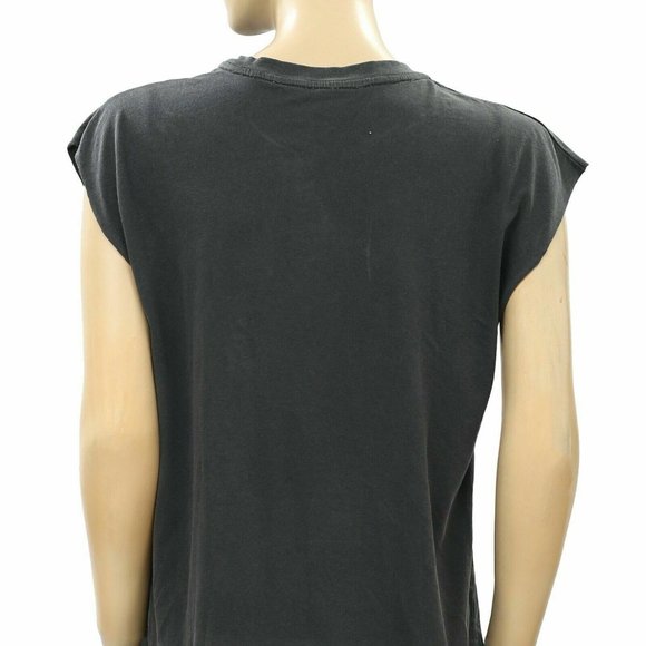 Zadig & Voltaire Weny Compo Skull Printed Tank T-Shirt Top Cotton S NEW - Picture 4 of 4